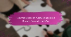 Tax Implications of Purchasing Expired Domain Names in the USA